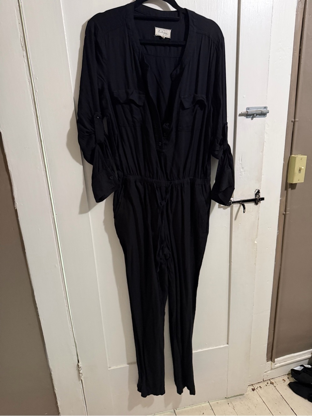 Lou & Grey Black Utility Jumpsuit